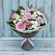 Букет цветов из:  Герберы, Альстромерии и Хризантемы в Вешки