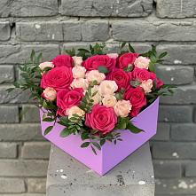 Цветочная композиция из Розы в коробке в Вешки