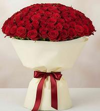 Букет 101 Красная роза Милано #REPLACE_PRED# Вешки