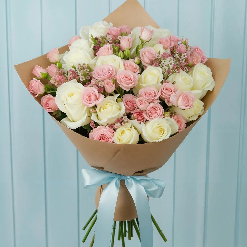 Букет цветов из: Розы в Вешки