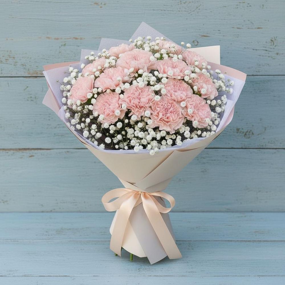 Букет цветов из: Гвоздики в Вешки