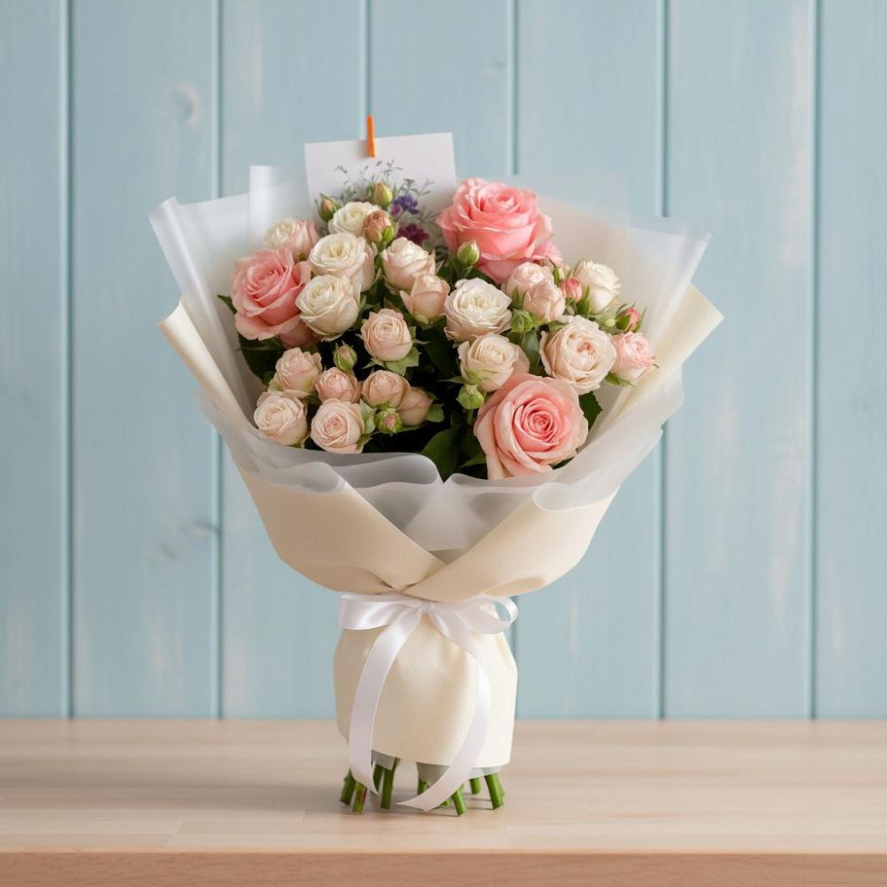 Букет цветов из: Розы в Вешки