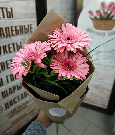 Букет цветов из: Герберы в Вешки