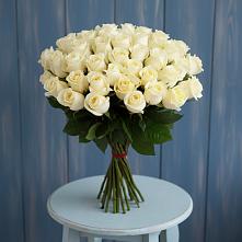 Букет 51 Белая роза Эдлесс Лав в Вешки