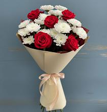 Букет цветов из:  Розы и Хризантемы #REPLACE_PRED# Вешки