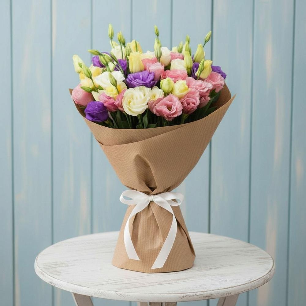 Букет цветов из: Лизиантусы в Вешки