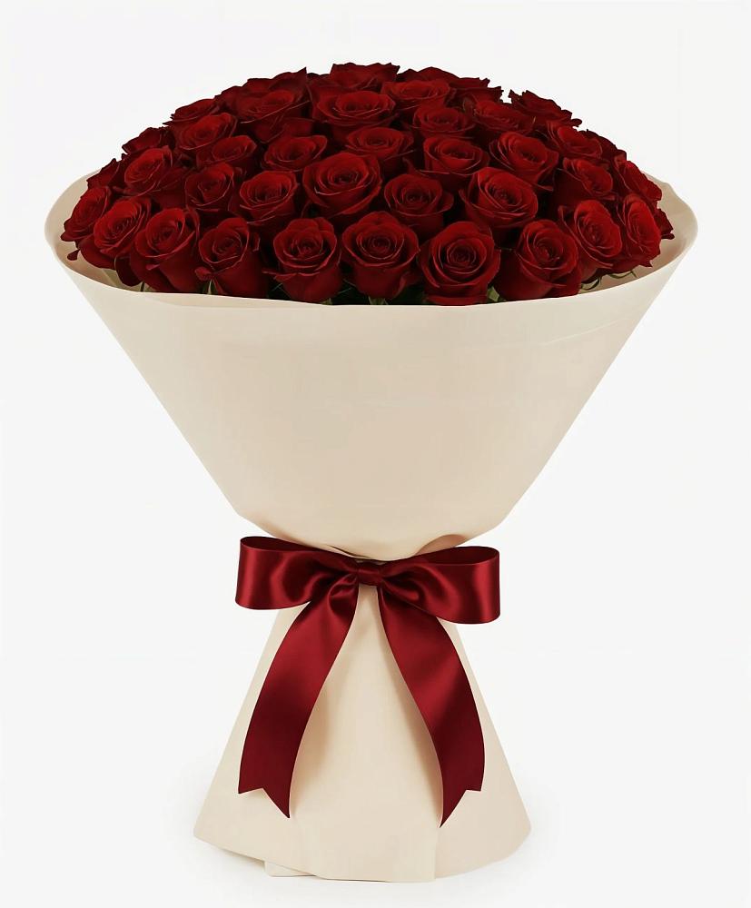 Букет 101 Бордовая роза Блэк Бакарра в Вешки