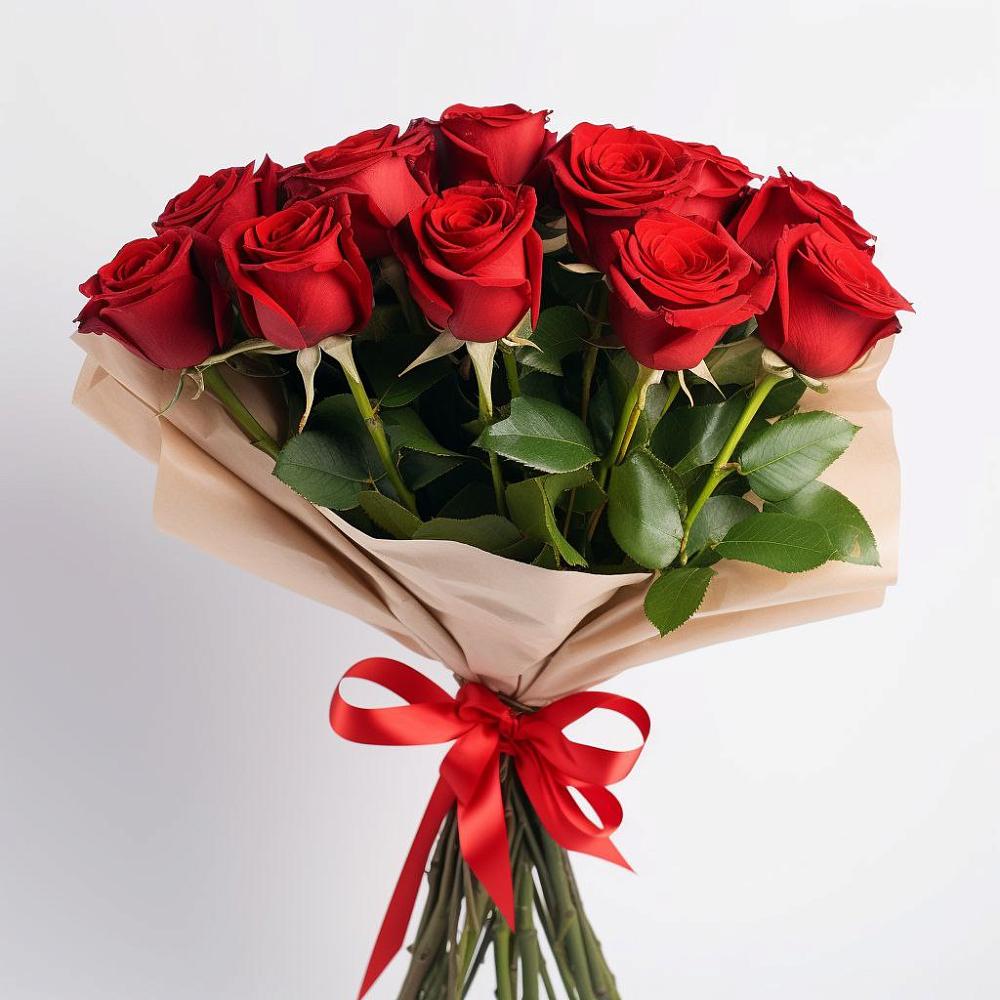 Букет 11 Красных роз Эдлесс Лав в Вешки